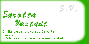 sarolta umstadt business card